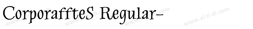 CorporaffteS Regular字体转换